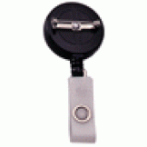 Solid Color Retractable Badge Reel w/Pin On - 10 pack